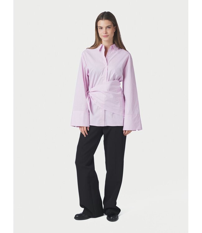 Neo Noir Dita Scarf Stripe Shirt