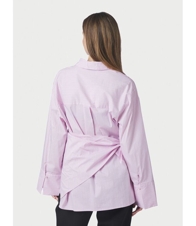 Neo Noir Dita Scarf Stripe Shirt