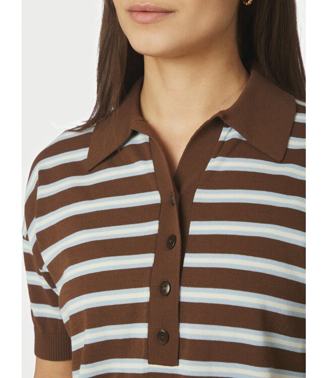 Neo Noir Emira Knit Polo Top