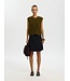 Selected Femme Lulu Button O-neck Knit Vest Fir Green