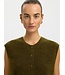 Selected Femme Lulu Button O-neck Knit Vest Fir Green