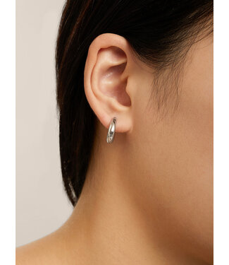 Les Soeurs Joanne Oval Earring Silver