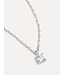 Romee Silver Extra Fine Chain Strass necklace