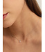 Romee Silver Extra Fine Chain Strass necklace