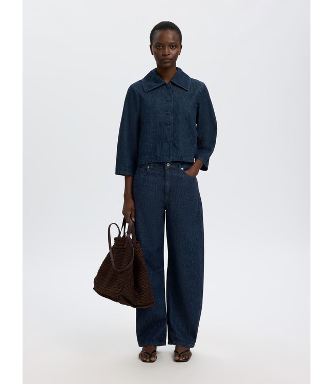 Selected Femme Relaxed Hanny 3/4 Denim Jacket