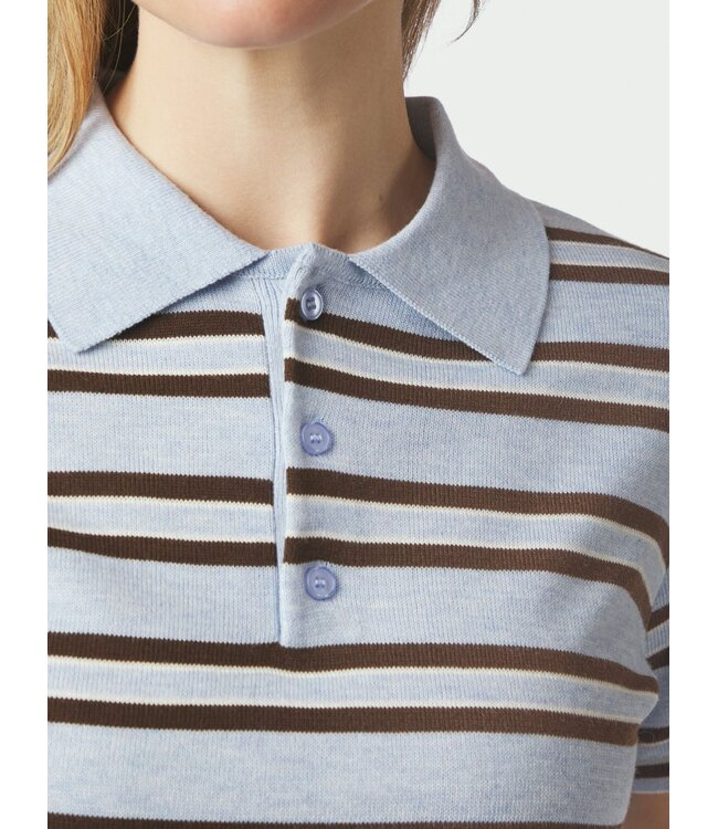Neo Noir Mulann Polo Knit Blouse