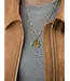 Les Soeurs Charm Necklace Marine Braids Gold