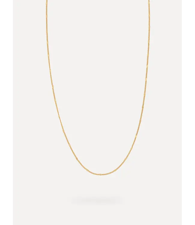 Les Soeurs Charm Necklace Marine Braids Gold