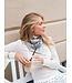 Neo Noir Adelina Paisley Knit Scarf Grey Melange