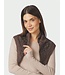 Neo Noir Adelina Paisley Knit Scarf Brown Melange