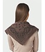 Neo Noir Adelina Paisley Knit Scarf Brown Melange