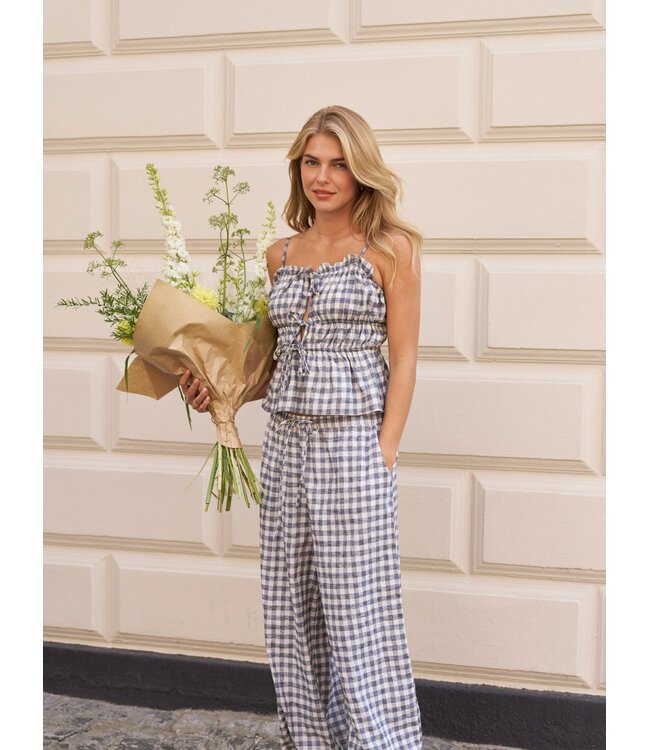 Neo Noir Roxane Balloon Check Pants