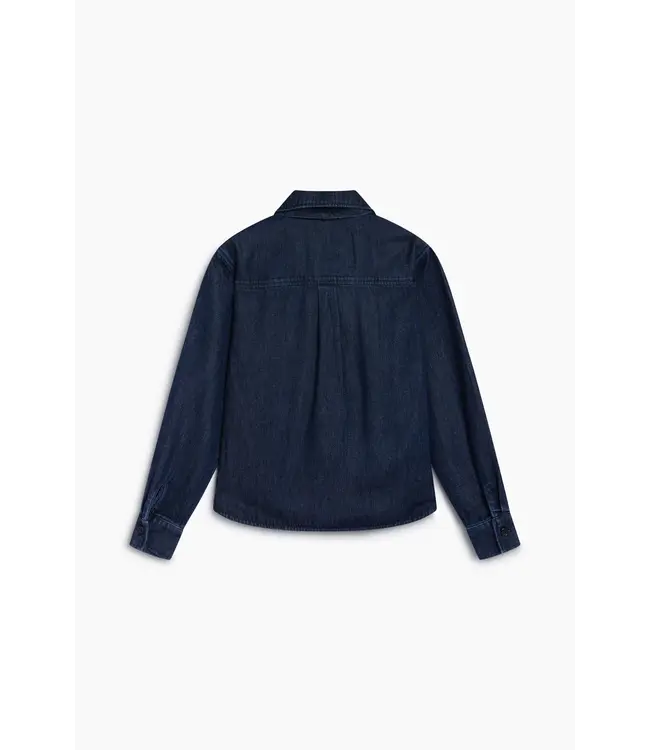 The New Society TNS Tencel Shirt Dark Blue Denim