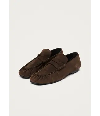 Alohas Aven Suede Brown Leather Loafers