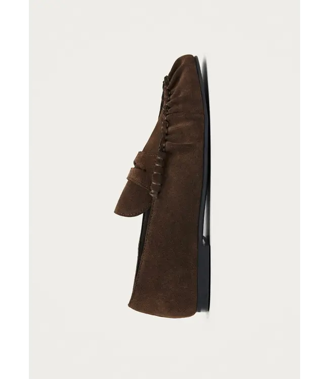 Alohas Aven Suede Brown Leather Loafers