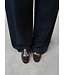 Alohas Rivet Vintage Effect Leather Loafer