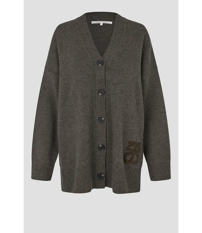 Second Female Alpha Knit Monogram Cardigan