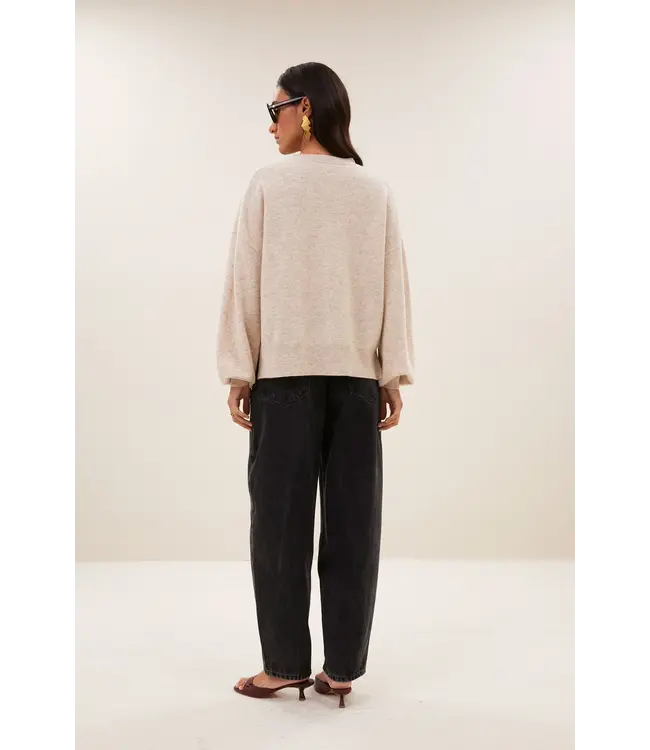 By Bar Sammie Pull Round Neck Oyster Melange