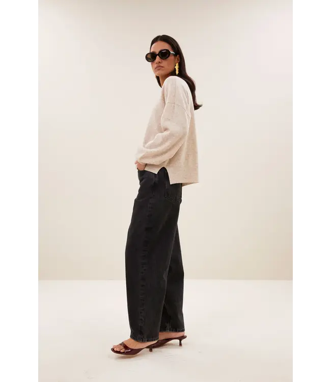 By Bar Sammie Pull Round Neck Oyster Melange