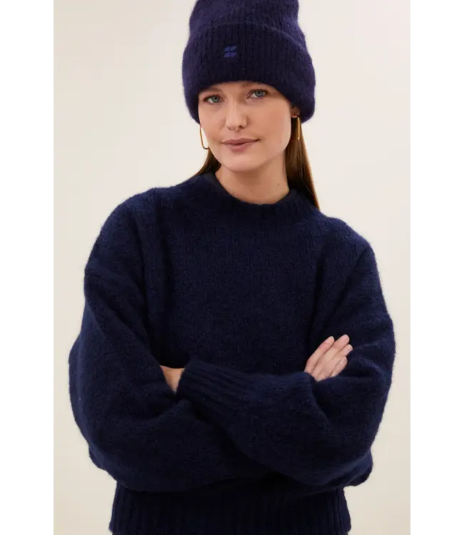 By Bar Logo Beanie Midnight