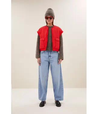 By Bar Gio Sleeveless Jacket Poppy Red