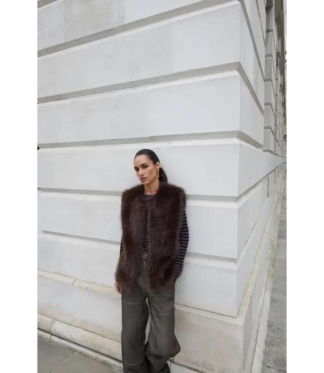 By Bar Mona Faux Fur Gilet