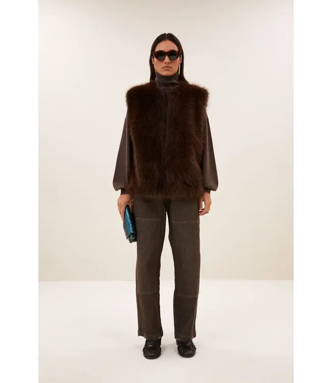 By Bar Mona Faux Fur Gilet