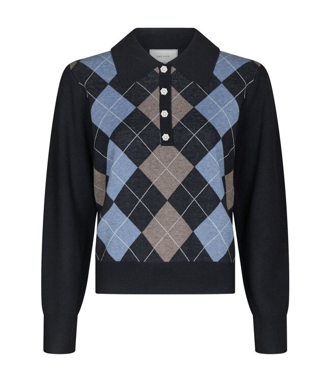 Neo Noir Julina Check Knit