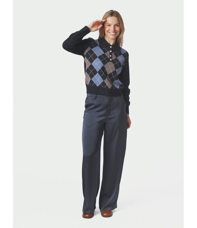 Neo Noir Julina Check Knit