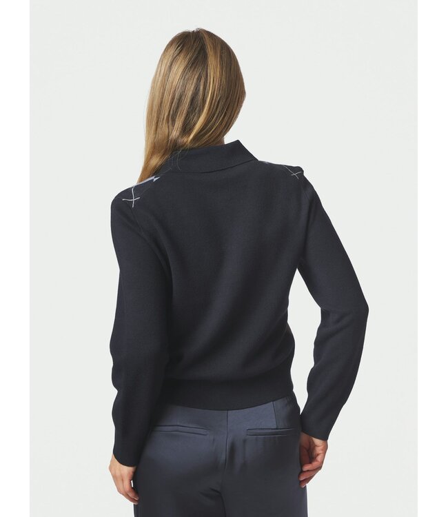 Neo Noir Julina Check Knit