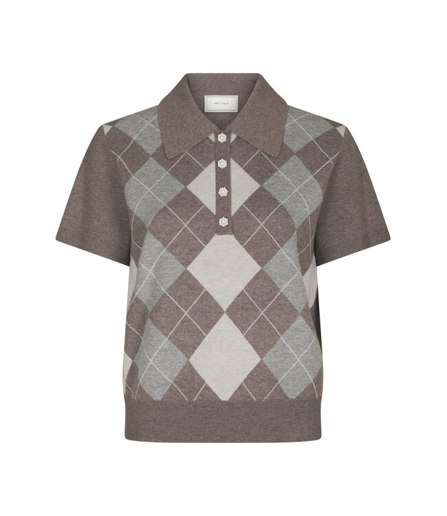 Neo Noir Gia Check Knit