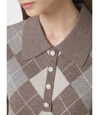 Neo Noir Gia Check Knit