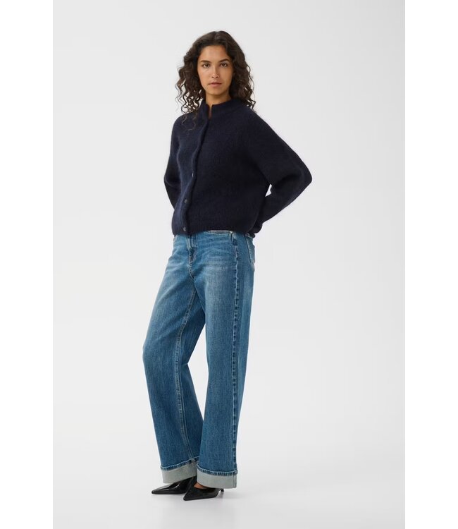 Gestuz Sara Hw Wide Jeans Washed Denim