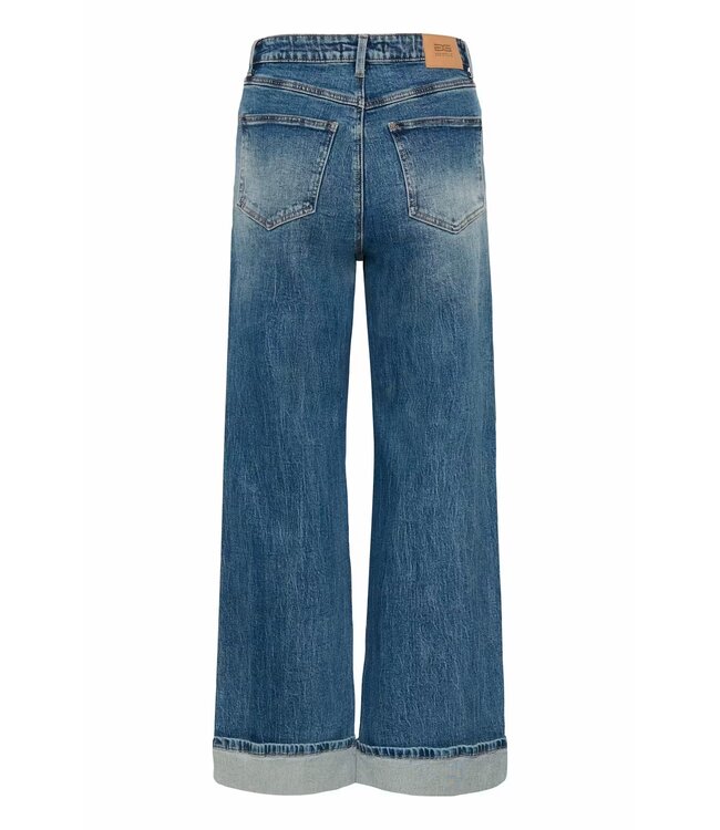 Gestuz Sara Hw Wide Jeans Washed Denim