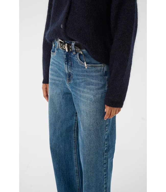 Gestuz Sara Hw Wide Jeans Washed Denim