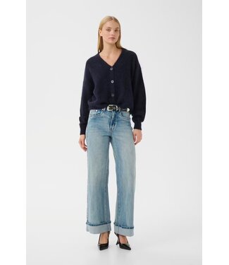 Gestuz Debbie V Cardigan Navy Melange