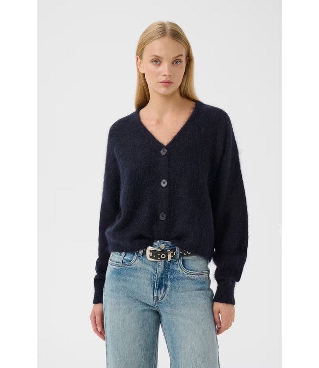 Gestuz Debbie V Cardigan Navy Melange