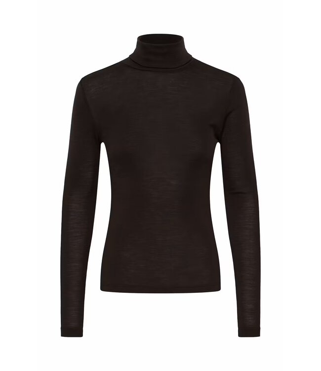 Gestuz Ninia Wool Rollneck Chocolate