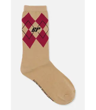 Baum Und Pferdgarten Ling Sock Navy Red Check
