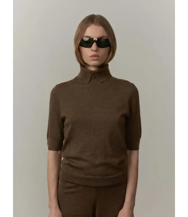 Herskind Perry Knit Blouse Khaki