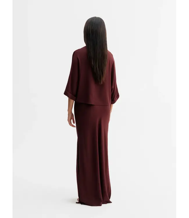 Ahlvar Thia Silk Tee Burgundy