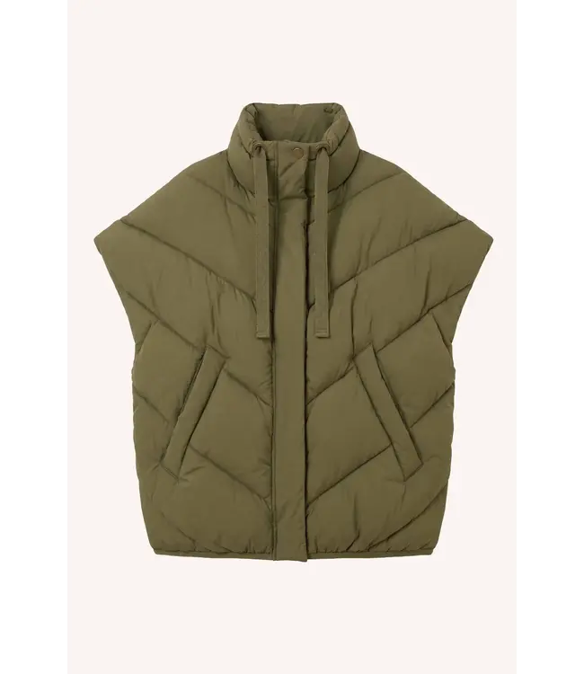 By Bar Franky Sleeveless Jacket Olive
