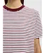 Selected Femme Essential Ss Striped Boxy Tawny Port