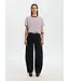 Selected Femme Essential Ss Striped Boxy Tawny Port