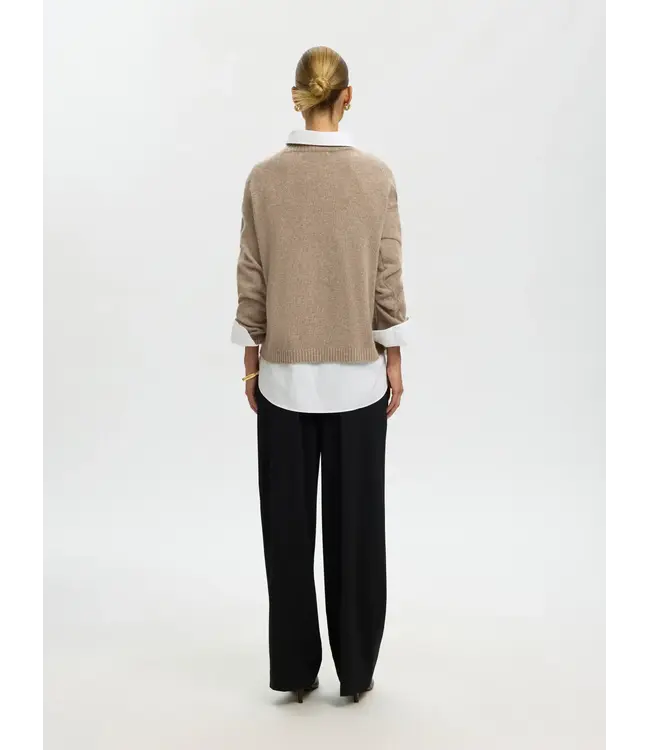 Selected Femme Cille Cashmere Blend High Neck ICM