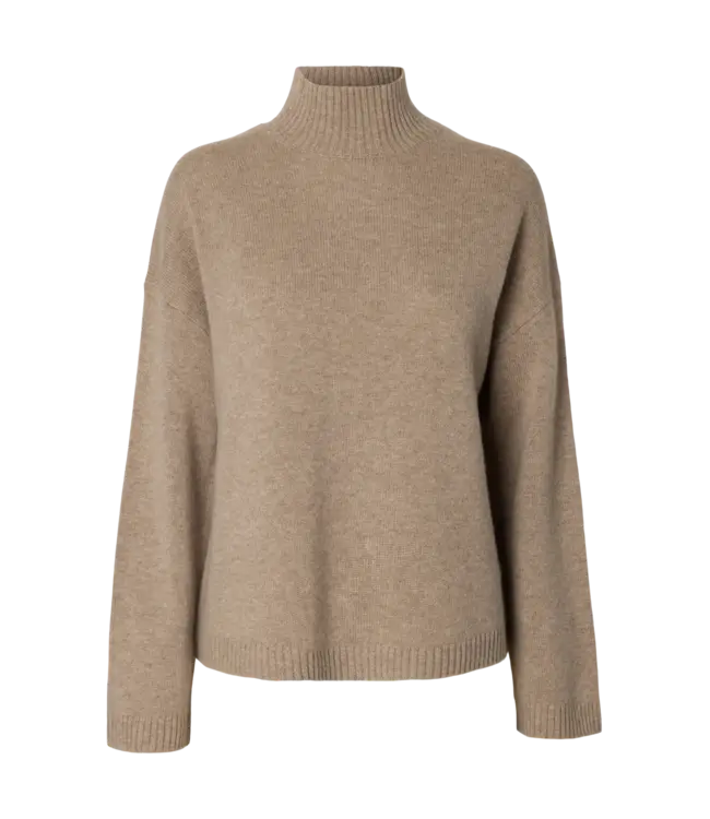 Selected Femme Cille Cashmere Blend High Neck ICM