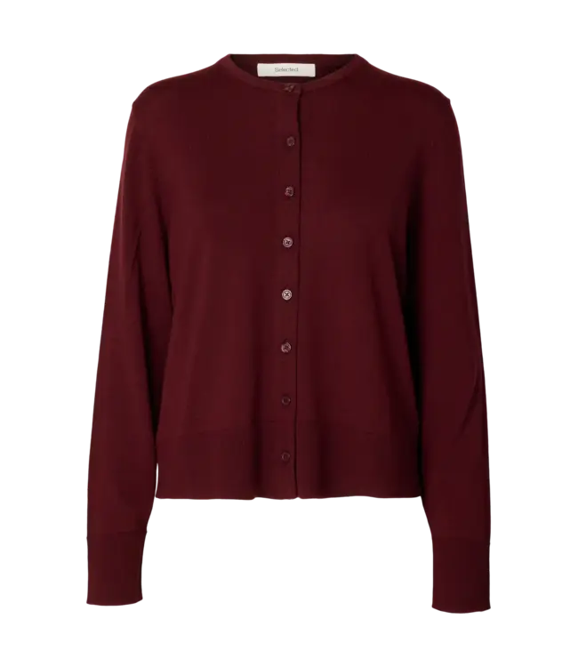 Selected Femme Thea Ls Knit Merino Cardigan