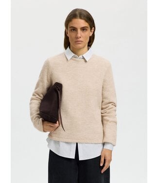 Selected Femme Lulu New Knit LS O-neck BM