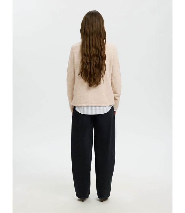 Selected Femme Lulu New Knit LS O-neck BM