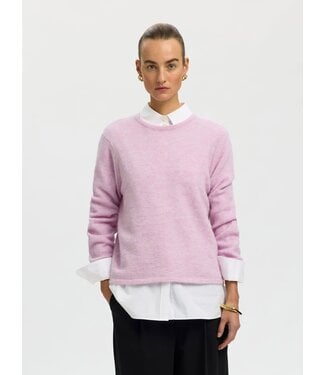 Selected Femme Lulu New Knit LS O-neck WO
